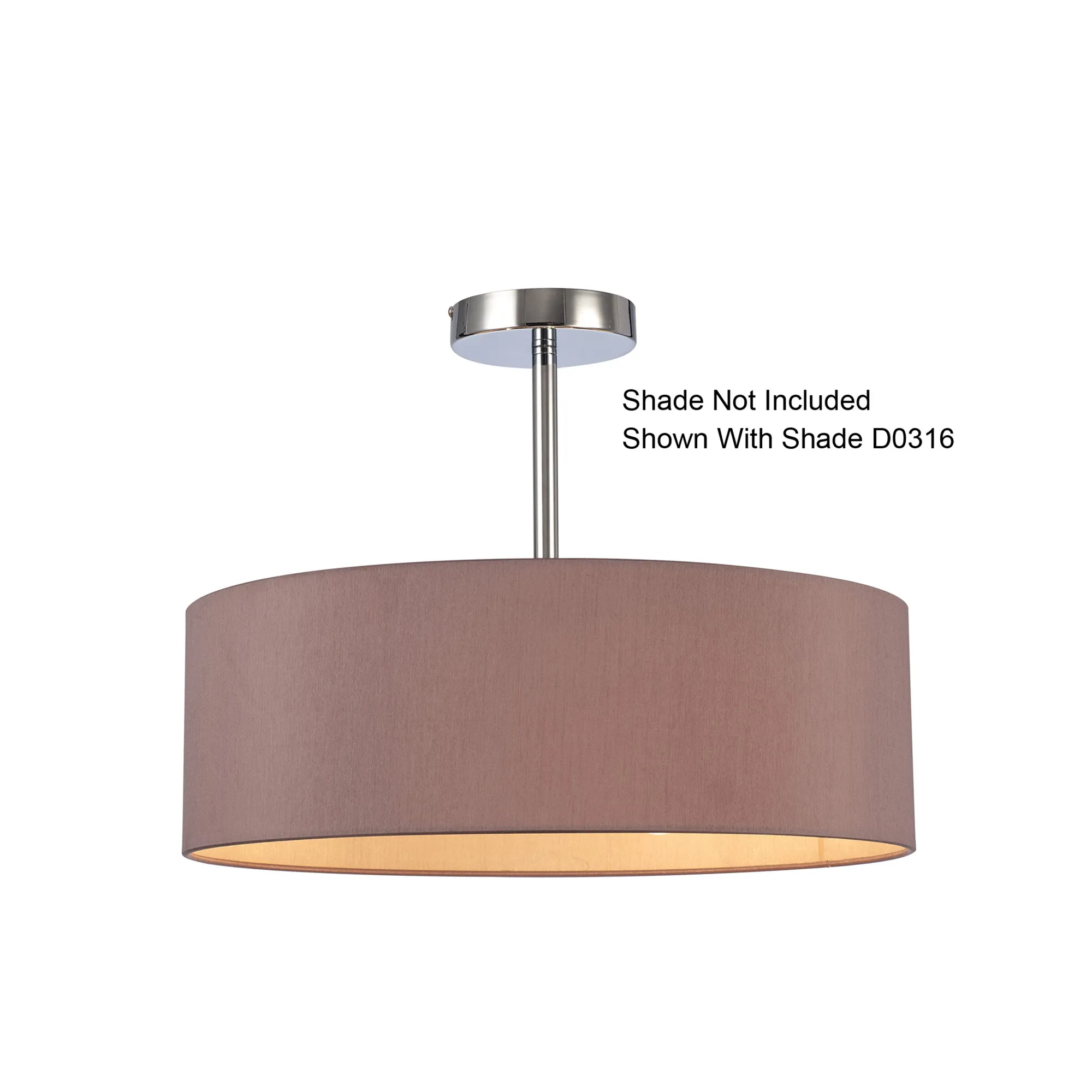 Baymont Semi Flush 3 Light Polished Chrome D0336  Deco Baymont PC